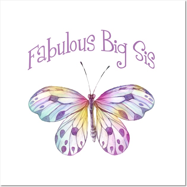 Fabulous Big Sister Butterfly Wall Art by FabulouslyFestive